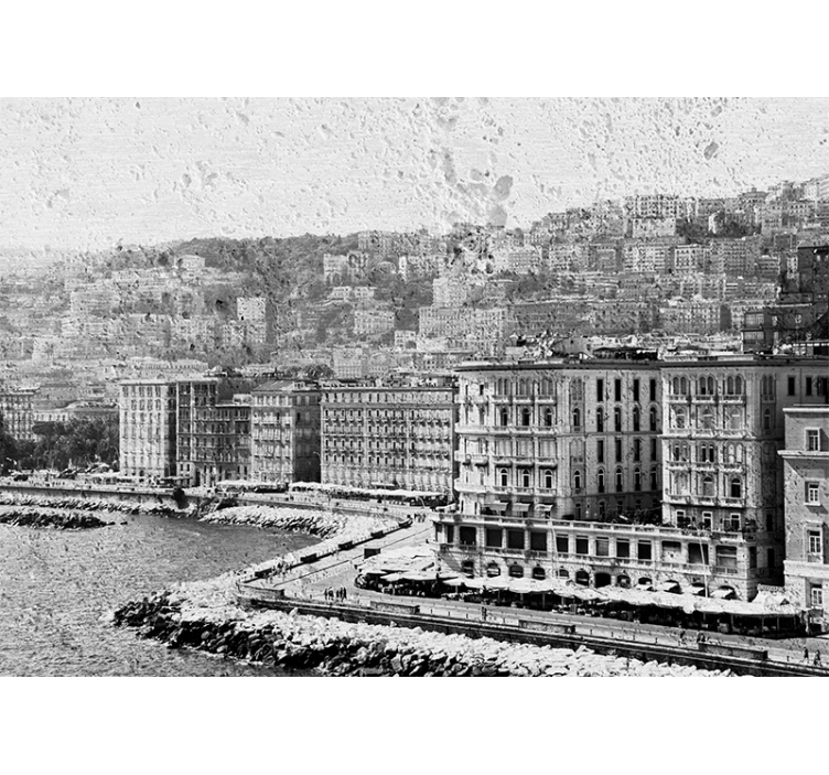 Napoli kıyı manzarası şehir ve ülke duvar resim - TenStickers