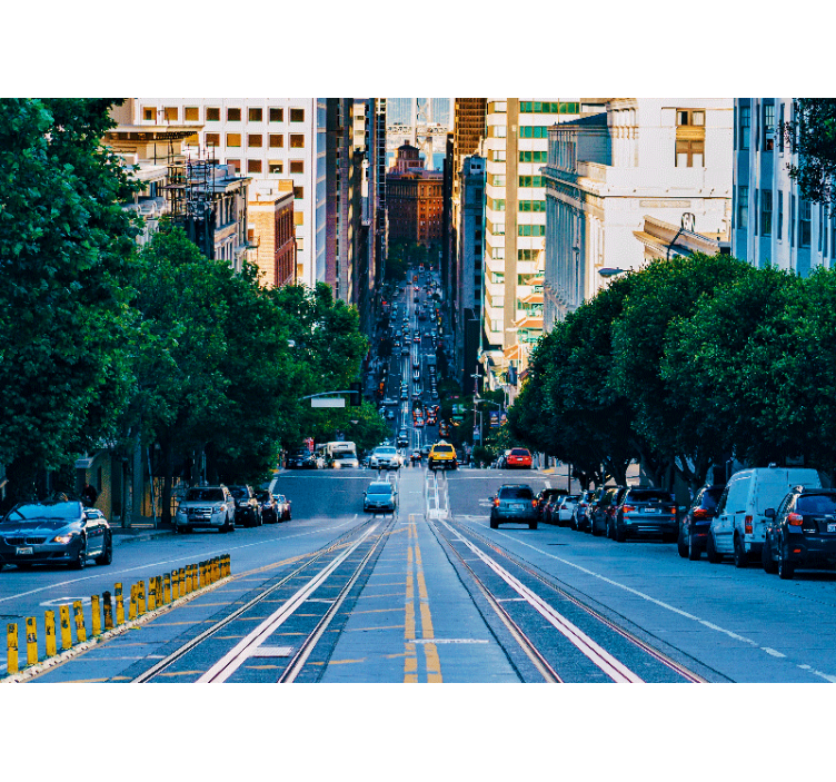 Şehir ve Ülke duvar resim - Şehir manzarası - TenStickers