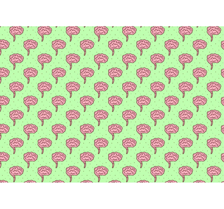 Stilize beyin çiçeklenmeleri çiçek duvar reslim - TenStickers