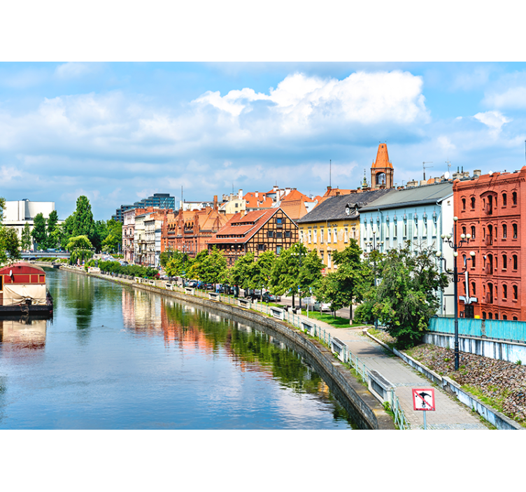 Bydgoszcz nehir yolu duvar kağıdı - TenStickers