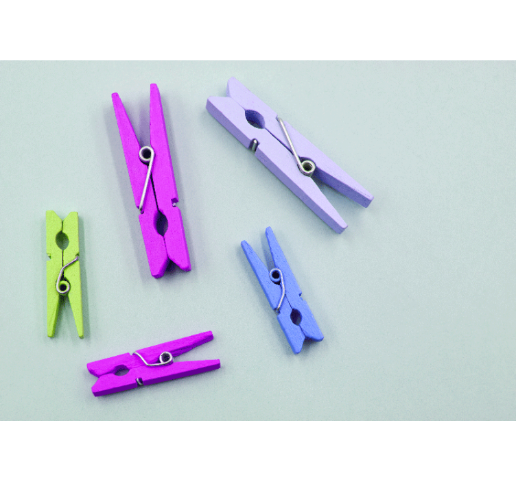 çamaşır mandalları banyo duvar resimleri - TenStickers