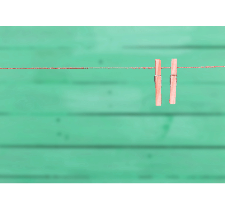 çamaşır ipi banyo duvar resimleri üzerinde çamaşır mandalları - TenStickers