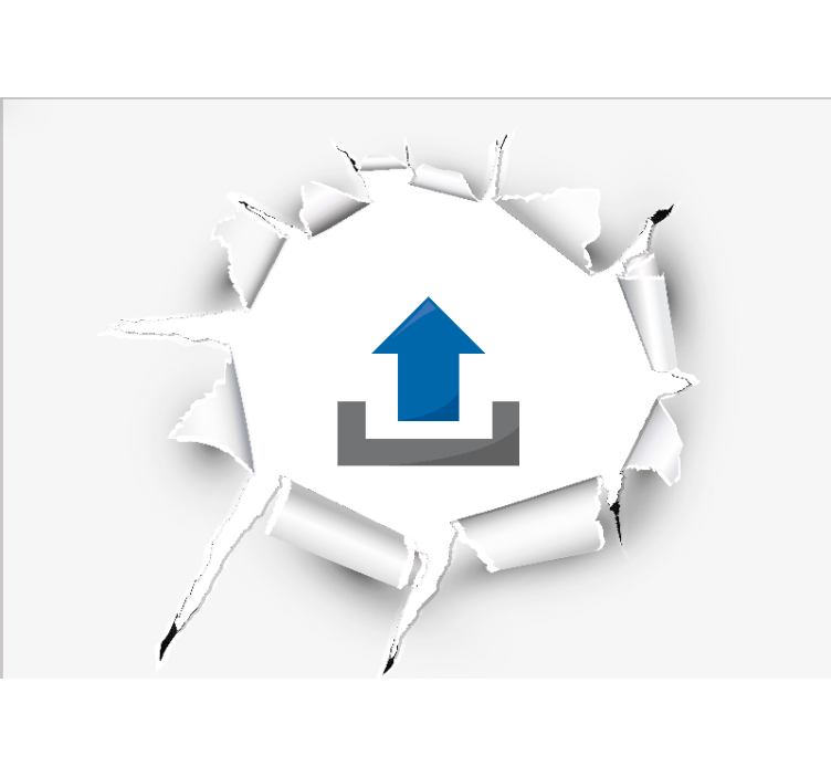 Kırık duvar çizgi film resmi özel duvar resmi - TenStickers