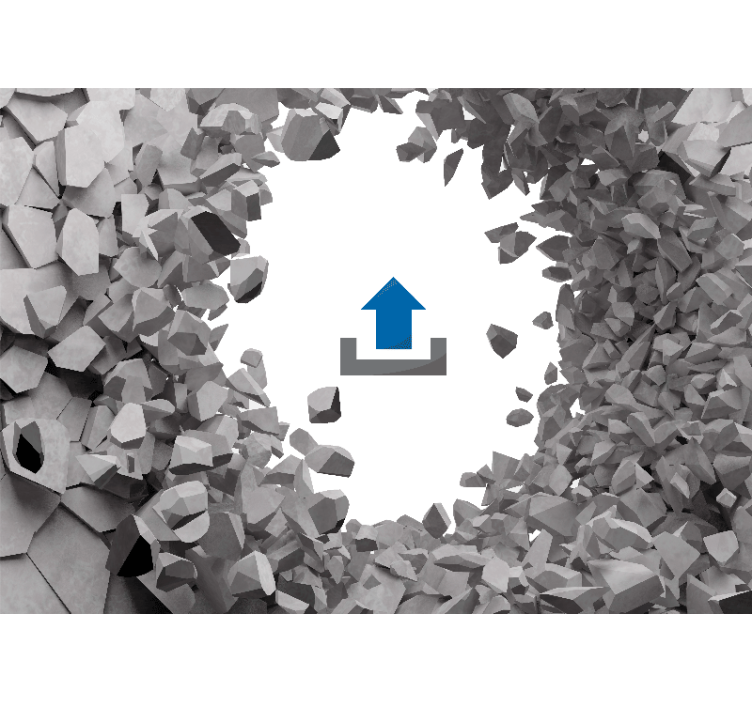 Hayvan duvar resmi zebra kayalıklardan Çıkıyor - TenStickers