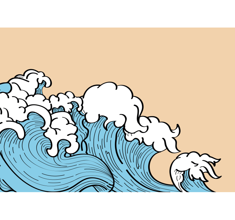 70'lerin estetik pop dalgası duvar kağıdı - TenStickers