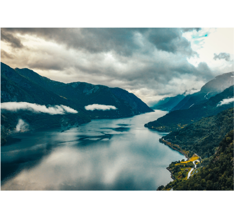 Norveç manzara su doğa duvar resmi - TenStickers