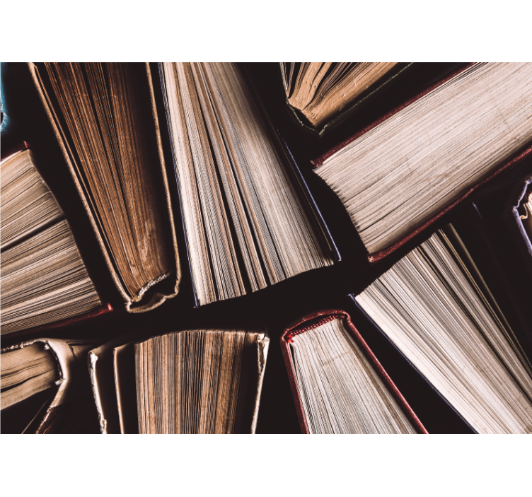 Ciltli kitaplar eski duvar resmi - TenStickers