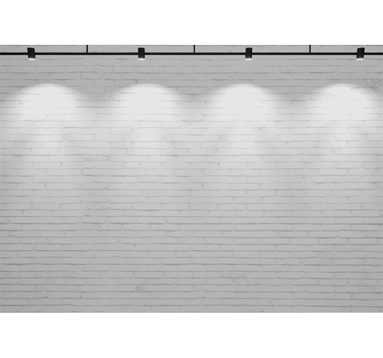 Doku ve desen duvar resim beyaz tuğla dokusu - TenStickers