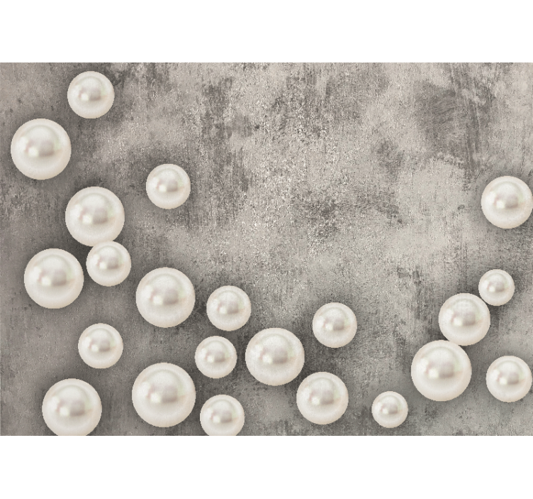 Doku ve desen duvar reslim İnce İnciler düzeni - TenStickers