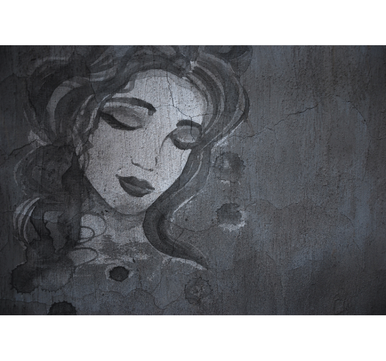 Sanat duvar resim - zarif kadın portresi - TenStickers