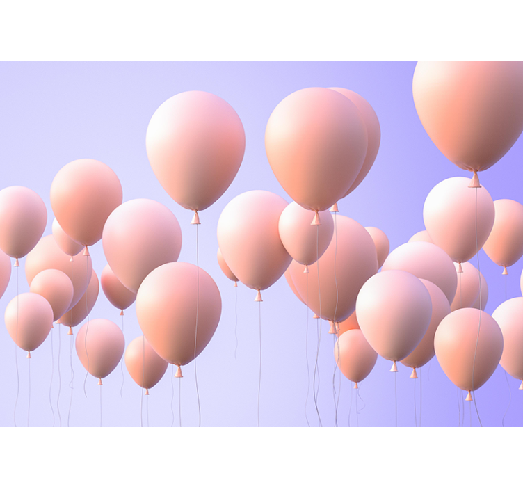 Aşk duvar resim - neşeli balon anları - TenStickers