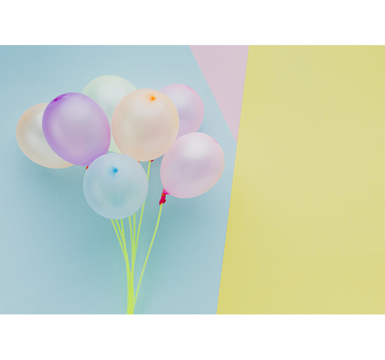 Çocuk odası duvar reslim renkli balon düzeni - TenStickers