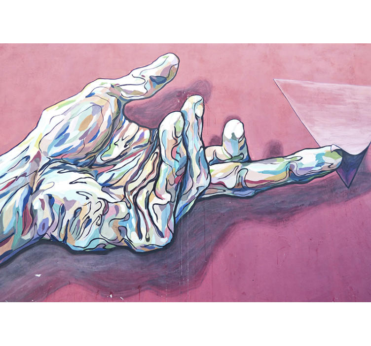 Soyut el hareketi sanat duvar resim - TenStickers