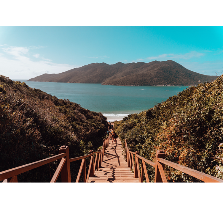 Manzara duvar resmi - sakin okyanus yolu - TenStickers