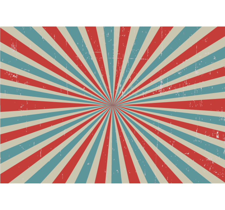 Kentsel sanat duvar resmi - radyal renk patlaması - TenStickers