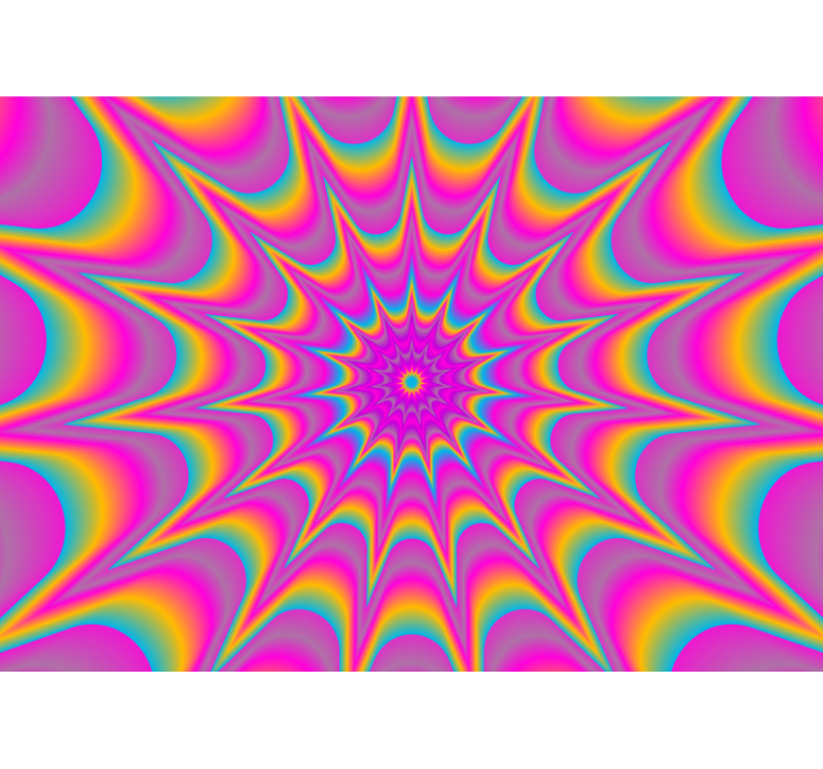 Soyut duvar resim - hipnotik yayılma deseni - TenStickers