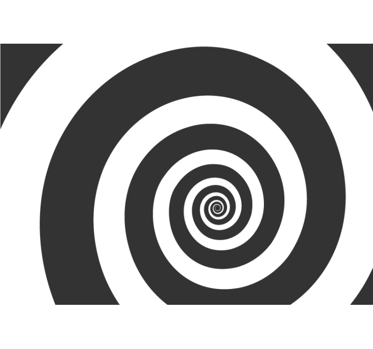 Soyut duvar resim spiral İllüzyon tasarımı - TenStickers