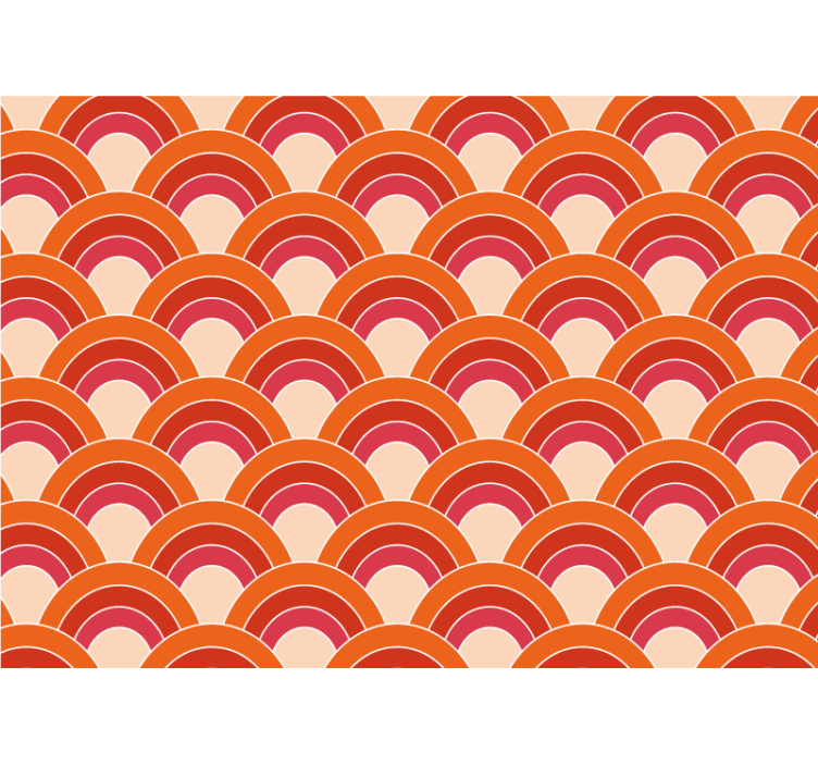 Doku ve desen duvar resim katmanlı dairevi desen - TenStickers