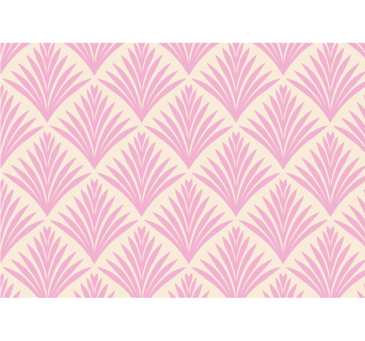 Doku ve desen duvar reslim palmiye yaprakları - TenStickers