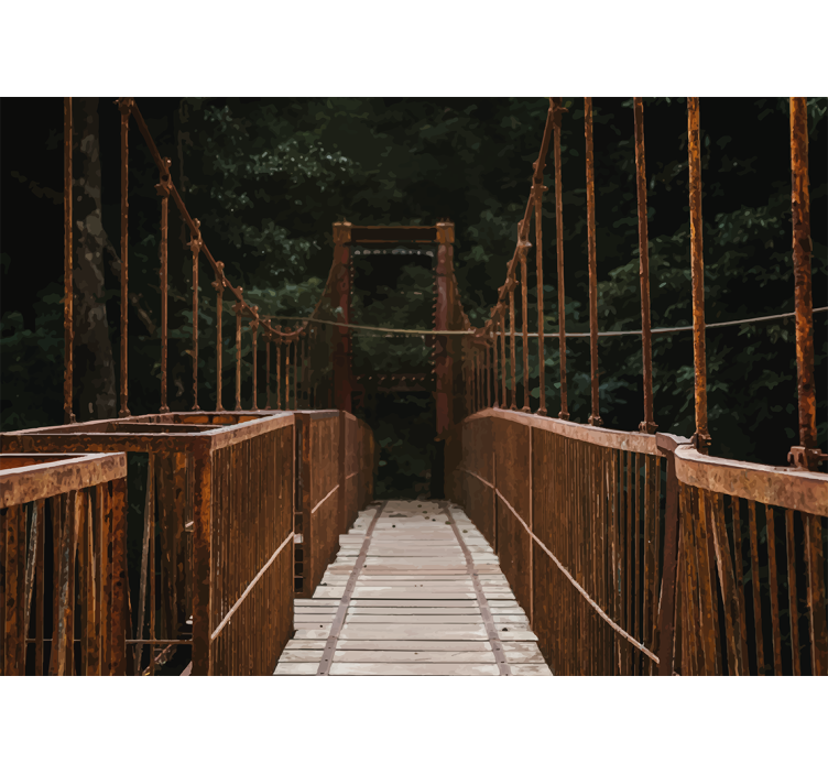 Doğa duvar resim köprüler doğada - TenStickers