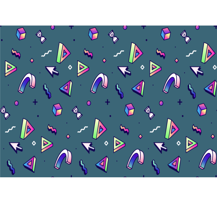 Aşk duvar resim geometrik Şekil keşfi - TenStickers