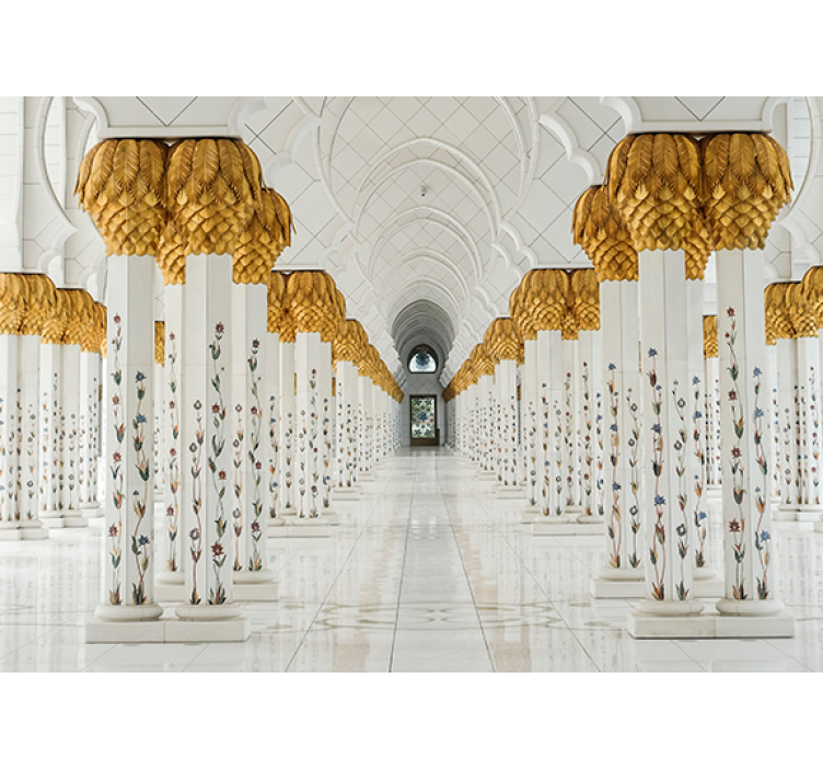 Afrika tarzı duvar resim majestik sütun girişi - TenStickers