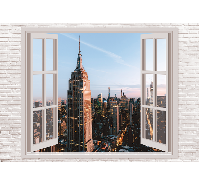 Pencereyi aç new york duvar resmi - TenStickers