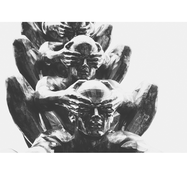 Sanat duvar resim - soyut İnsan figürleri - TenStickers