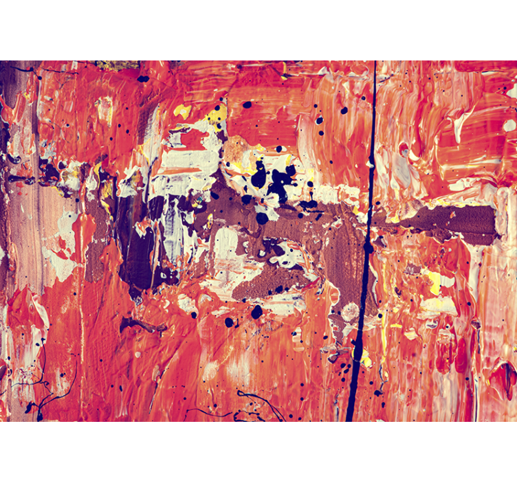 Soyut resim renk tonları sanat duvar resmi - TenStickers