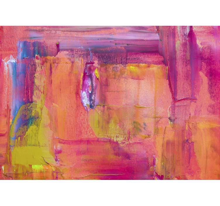 Pembe tonları soyut kentsel sanat duvar resmi - TenStickers