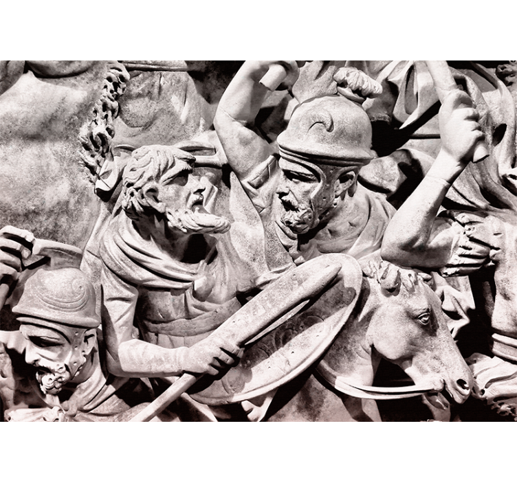 Klasik sanat duvar resmi antik savaş manzarası - TenStickers