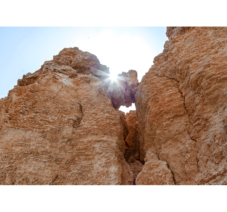 Gün batımı kayaları ve deniz manzaralı banyo duvar resimleri - TenStickers