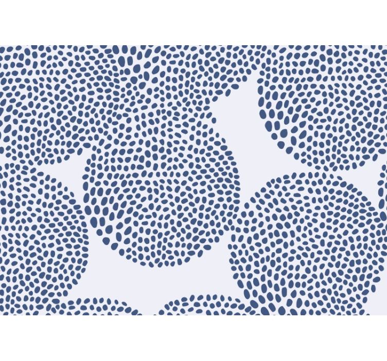 Doku ve desen duvar resim organik Şekil deseni - TenStickers