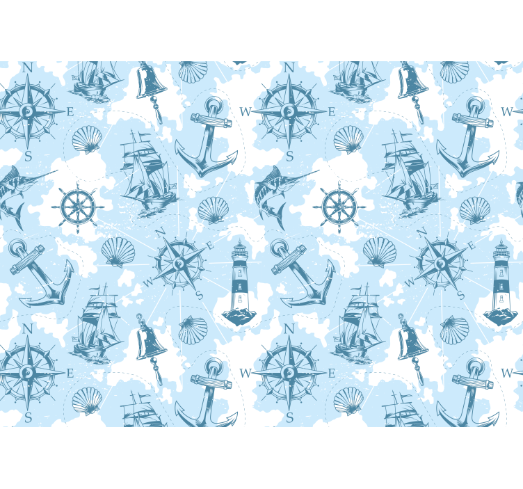 Manzara duvar resim deniz macerası unsurları - TenStickers