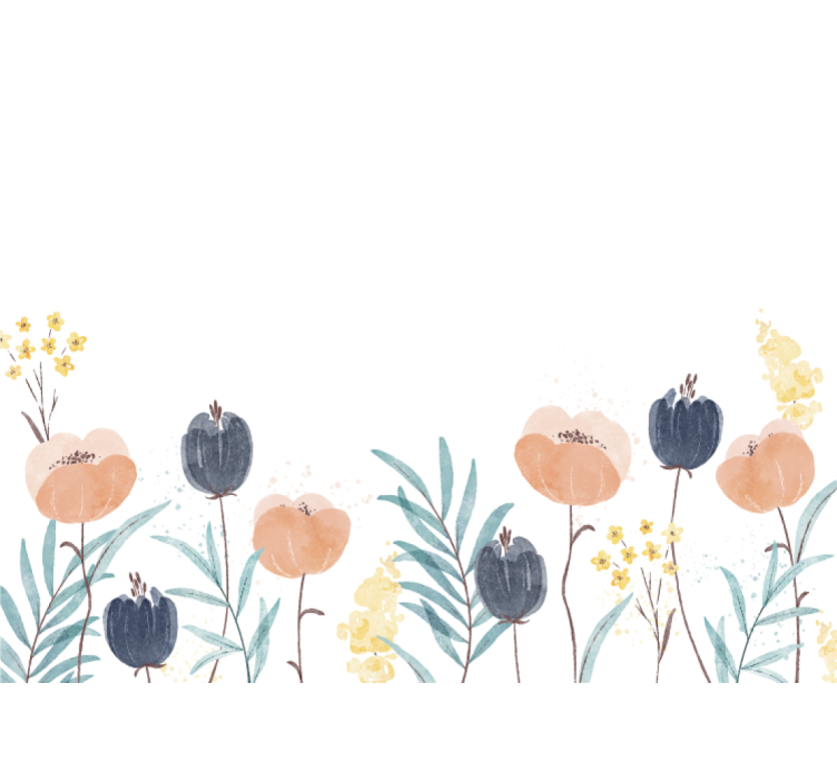 Çiçek duvar resim - hoş Çiçek kompozisyonu - TenStickers