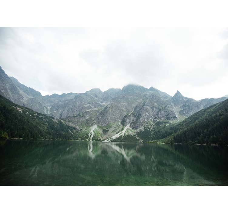 Manzara duvar resim muhteşem dağ yansıması - TenStickers