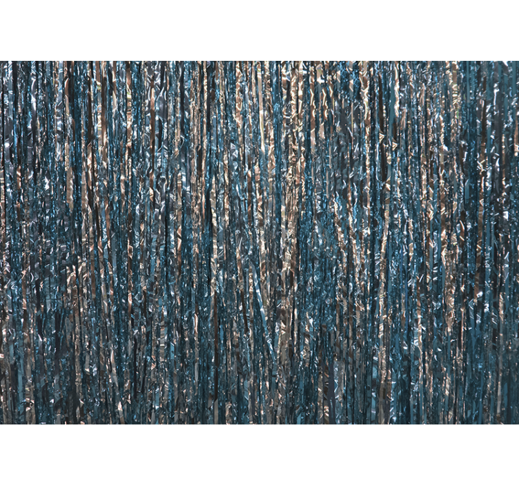 ışıltılı mavi yılbaşı dekoru yılbaşı duvar kağıdı - TenStickers