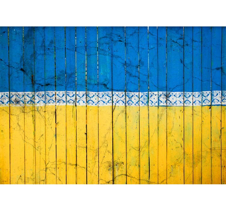 Şehir ve ülke duvar resim ahşap plank deseni - TenStickers