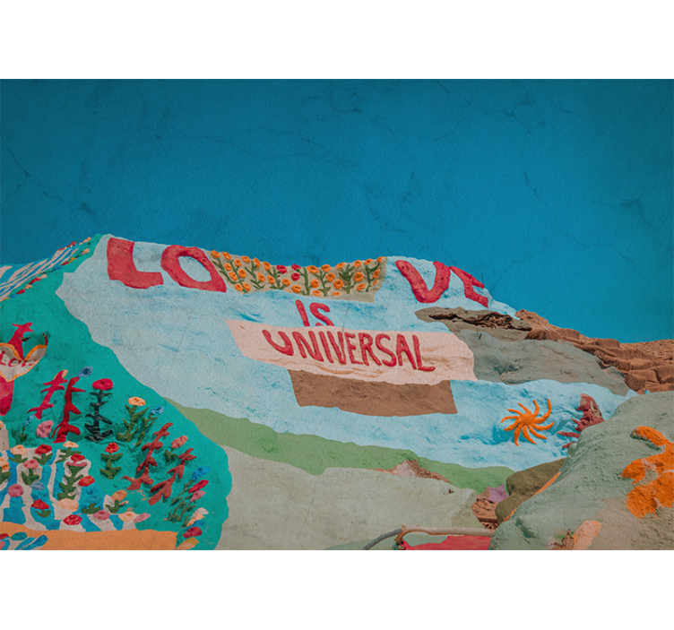 Slab şehir aşk evrenseldir duvar kağıdı - TenStickers