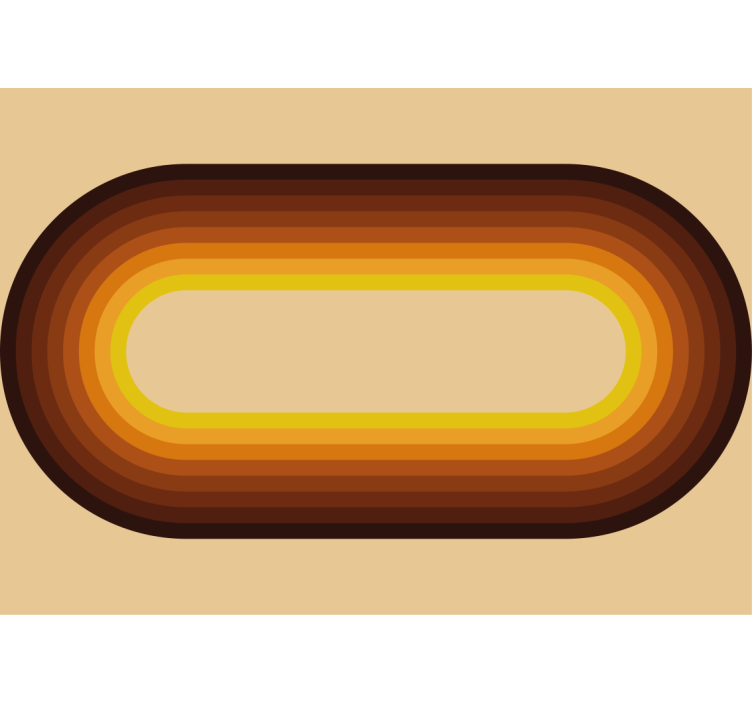 Doku ve desen duvar resim retro dairevi desen - TenStickers