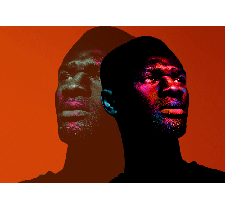 İnsanlar duvar resim - dinamik portre silüetleri - TenStickers