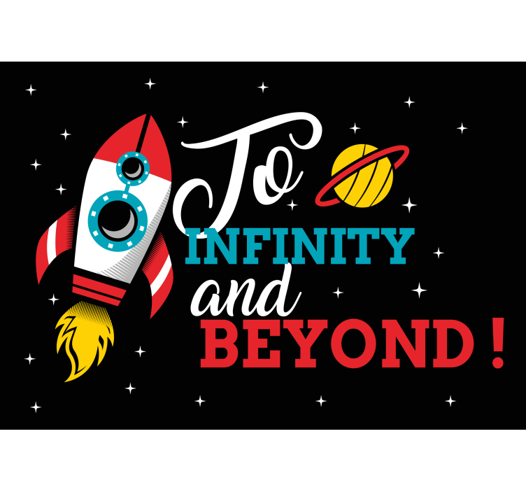 Roket uzay macerası fantezi duvar resim - TenStickers