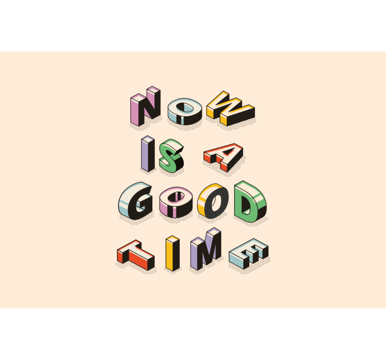 3d renkli metin genç duvar resimleri - TenStickers