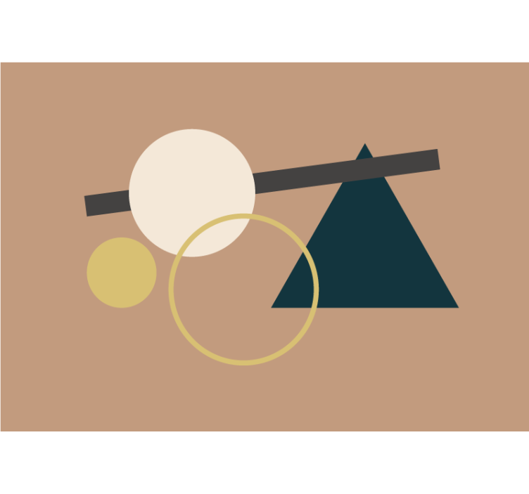 Soyut duvar resim geometrik Şekil konfigürasyonu - TenStickers