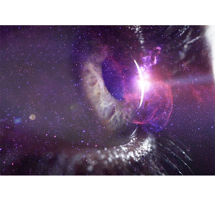 Uzay duvar resmi - galaktik göz perspektifi - TenStickers