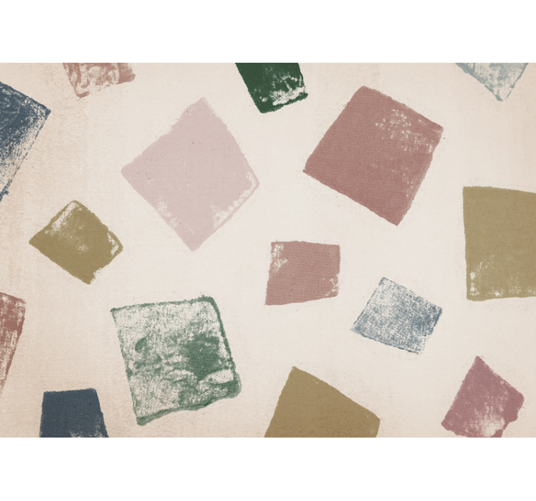 Doku ve desen duvar resim geometrik renk blokları - TenStickers