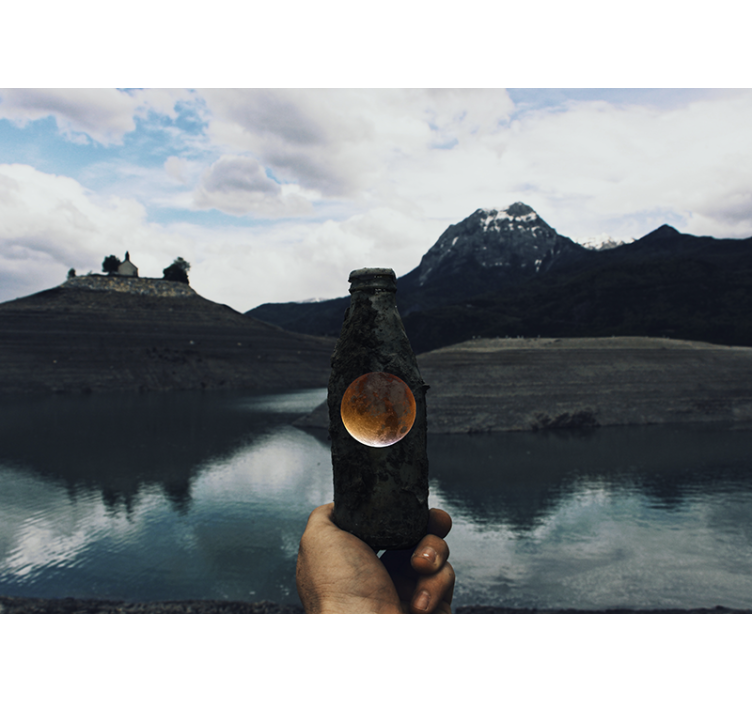 şişe ışıklarının estetik tasarımı duvar resimleri - TenStickers