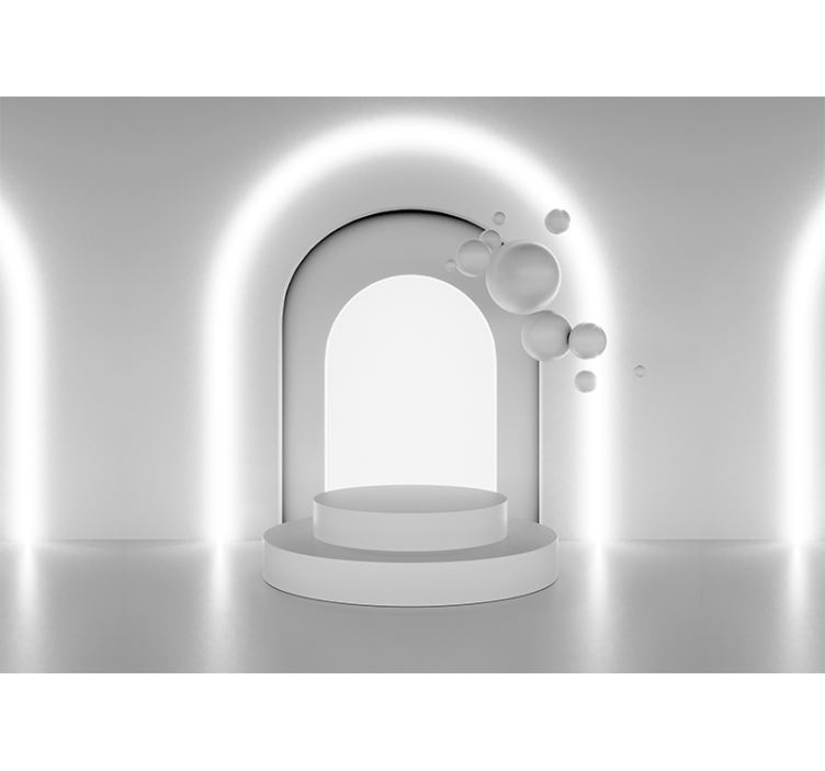 Soyut duvar resim geometrik kemer tasarımı - TenStickers