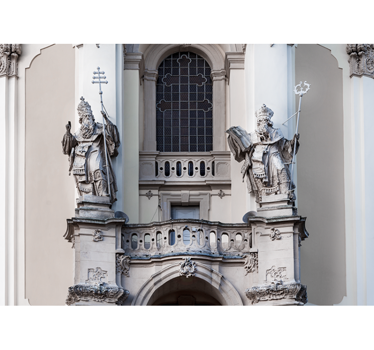 Klasik sanat duvar resmi kralların heykelleri - TenStickers