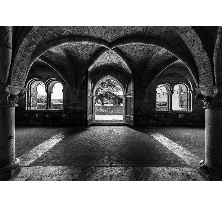 Şehir ve ülke duvar resmi - tarihi kemer manzarası - TenStickers